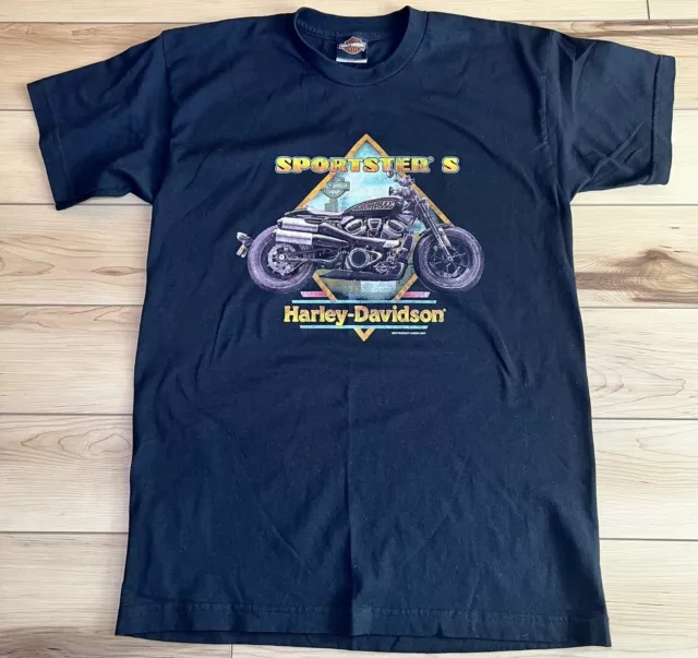 HARLEY DAVIDSON SPORTSTER Biker Motorcycle Union Local 175 T Shirt Sz L ...