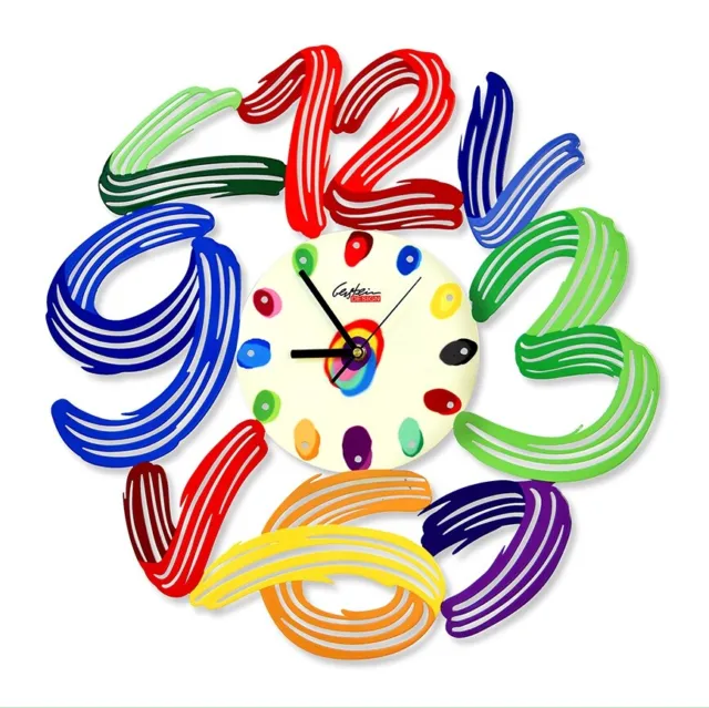 David Gerstein Objeto Arte Reloj Tiempo Decorativo Relojes de Pared Decorativos Corte Láser Acero
