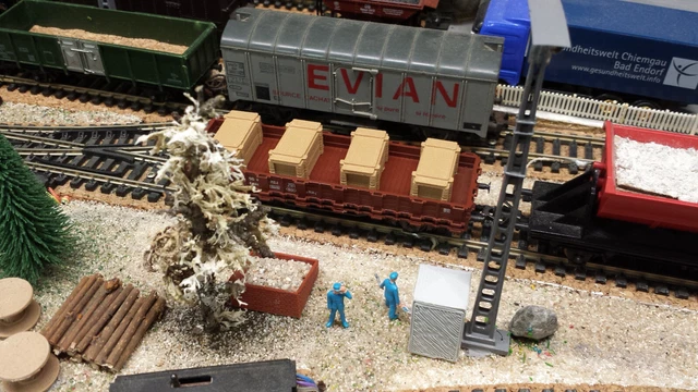 Lot De 50 Pièces Chantier Pour Modélisme HO 1/87 - Chargement Camion, Décor Train, Maquette - Multicolore