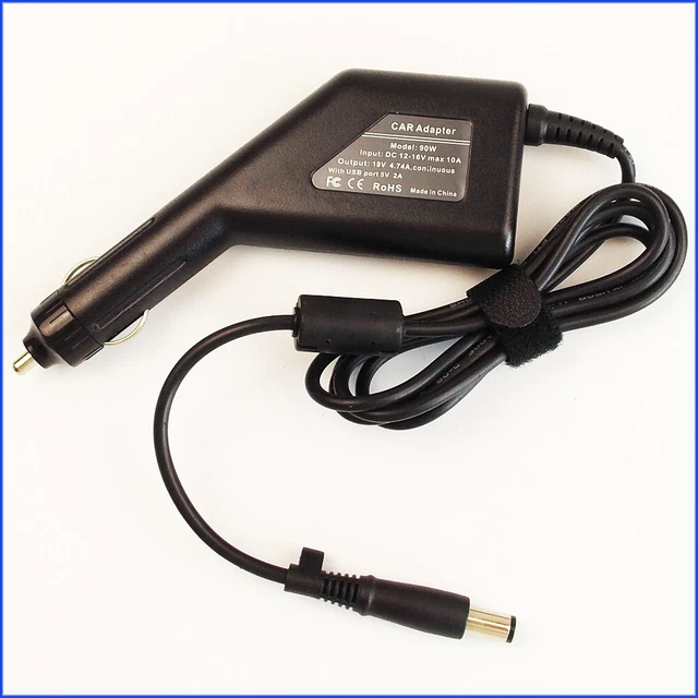 LAPTOP DC ADAPTER Car Charger +USB for HP Pavilion DV7-2127EZ DV7-2128EO EUR 27,44 - PicClick FR