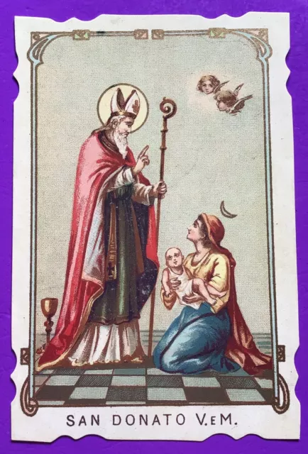 Santino Holy Card, San Donato -Rif. 8927