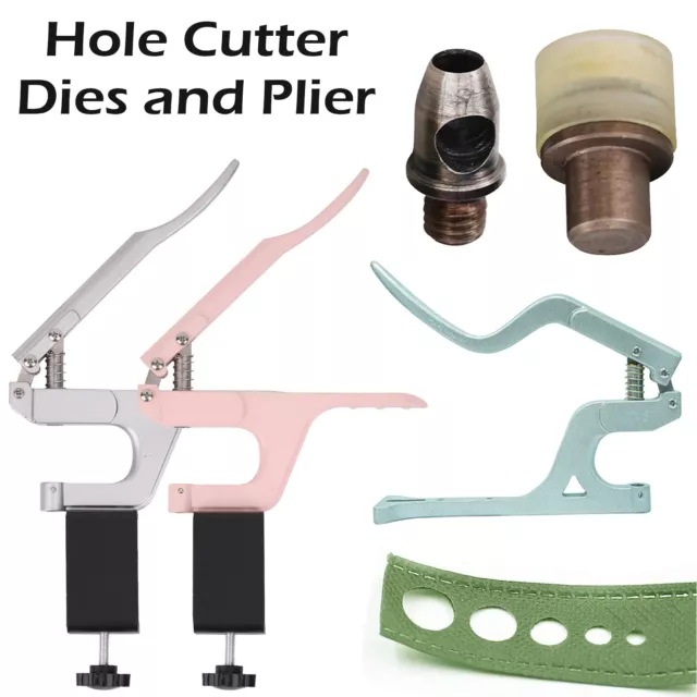 ZYT Plier and Dies Hole Cutting Tool for Leathercraft Clothes Handbag Belts