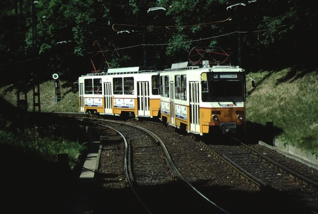 Tram Trolley Streetcar Kodachrome original Kodak Slide