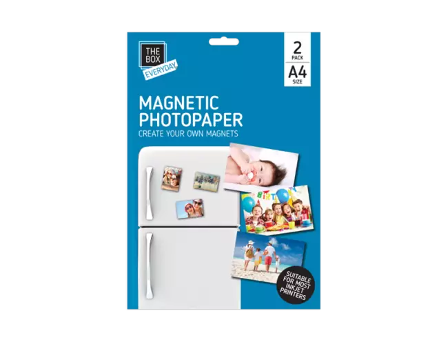 A4 MAGNETIC PHOTO PAPER Printing Inkjet Gloss Create Printable Fridge Magnet UK