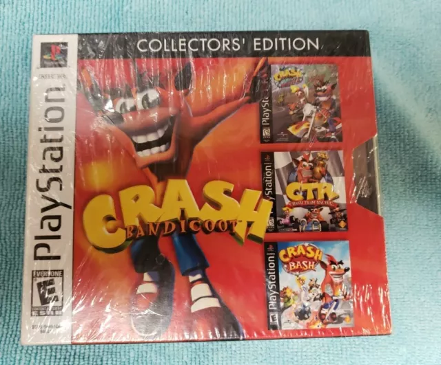 Crash Bandicoot: Collectors' Edition (Sony PlayStation 1) Brand New. 3 pack.