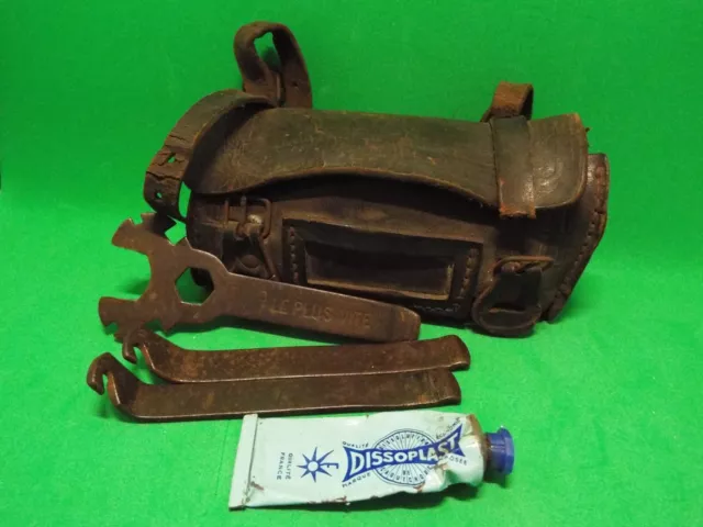 sacoche trousse à outils vélo ancien