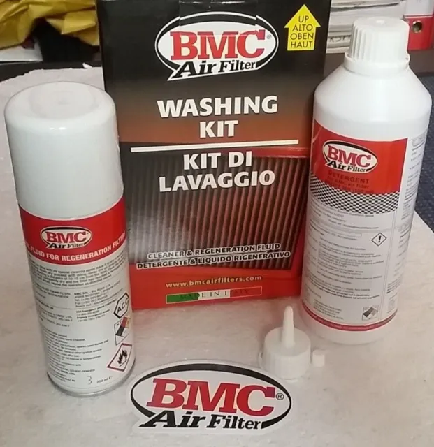 KIT pulizia filtro aria Sportivo Racing Moto BMC detergente+olio spray WA200-500