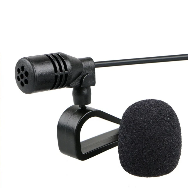 POUR BLUETOOTH AUTORADIO Micro Microphone Activé GPS Noir En forme de U Stéréo EUR 9,37