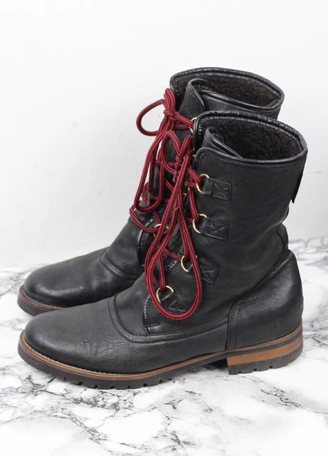 Russell & Bromley Noir Classique Cuir Doublure Polaire Bottes,Taille UK 4/ Ue 37