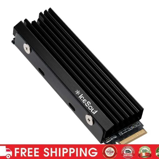 Disipador térmico disco duro FinalCool IceSoul 08 M.2 NVME NGFF 2280 SSD (negro)