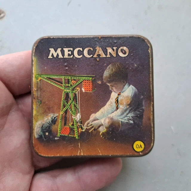 Ancienne publicité plastifiée meccano espace vintage