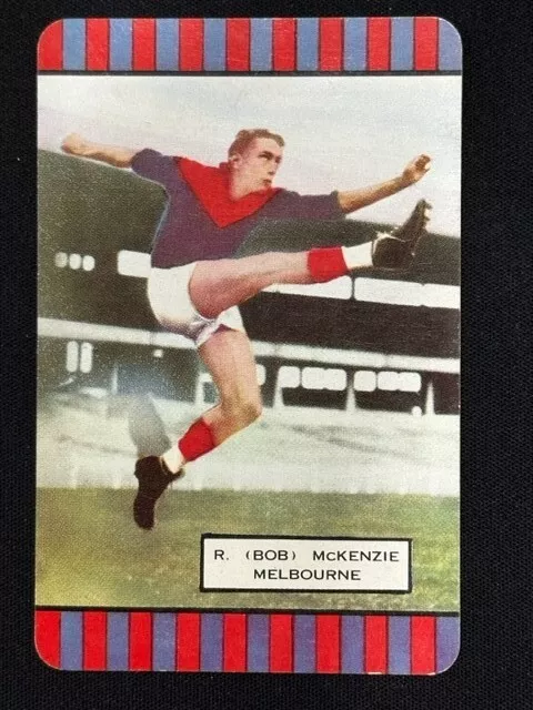 1954 VFL Coles Card - R. (Bob) McKenzie Melbourne (1)