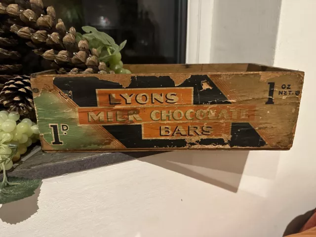 Lyons Milk Chocolate Vintage Advertising Box shop display