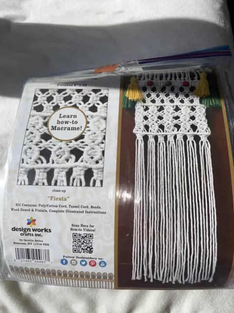 "Zenbroidery Macrame ""Fiesta" #4463 decoración colgante de pared