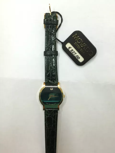 Orologio movado watch nuovo 30 m SWISS pelle verde 560701902 WATCH green LEATHER