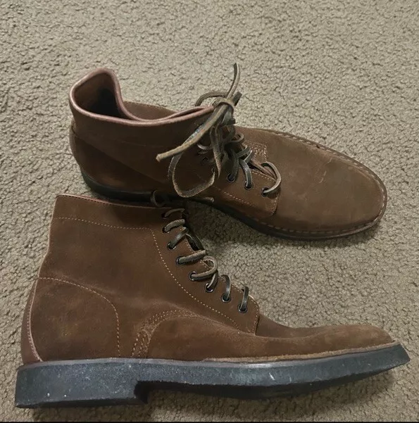 FRYE BOWERY LACE Up Mens 12 Leather Boots Cognac New Tried On Only 109.99 PicClick