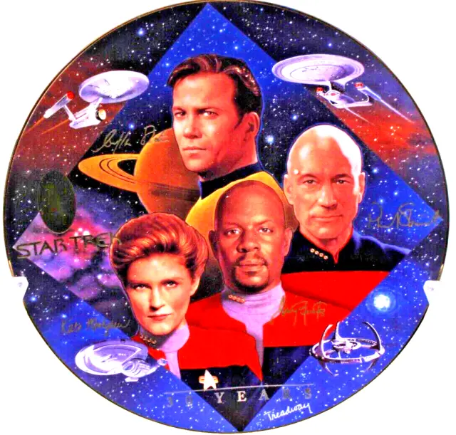 Star Trek 30Years Captains Tribute Todd Treadway Hamilton Collector Plate 1997