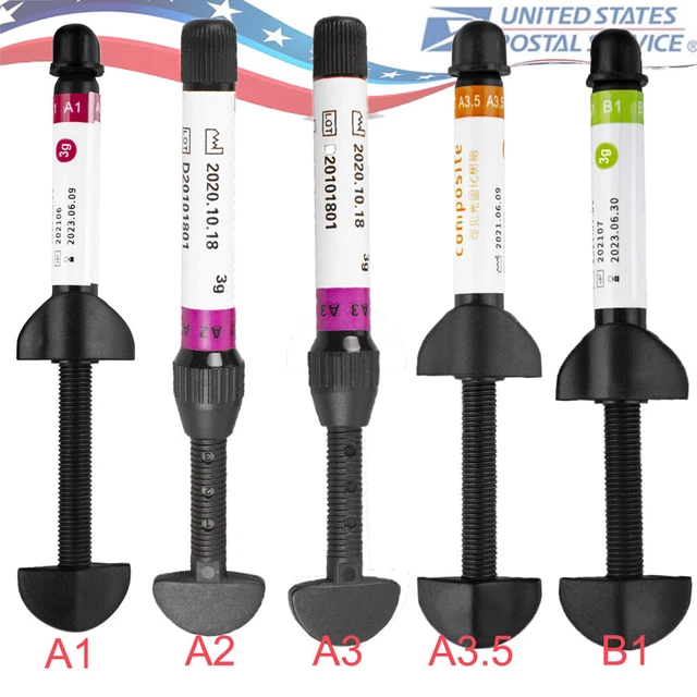 DENTAL MICRO HYBID Composite Universal Light Cure Resin Shade A1/2/3/3