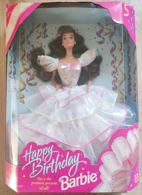 Barbie Happy Birthday - Brunette - 1995 - Mattel - Édition Limitée - NRFB - Malaisie