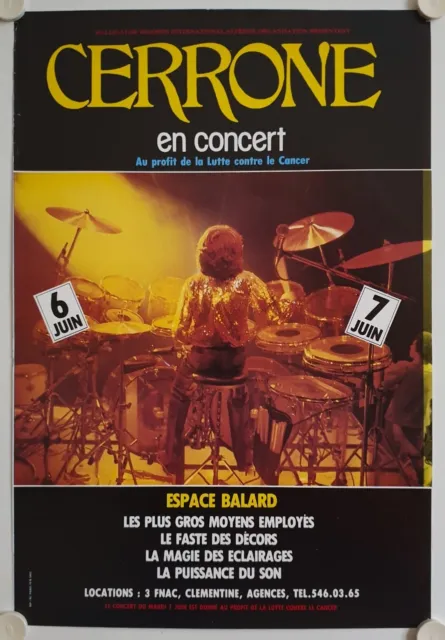 Affiche CERRONE en Concert 1983 Espace Balard Paris