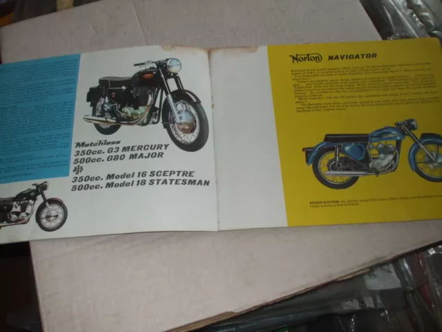 Amc Four Strokes - Ajs, Norton + Matchless Motor Cycles - Sales Brochure Booklet 3