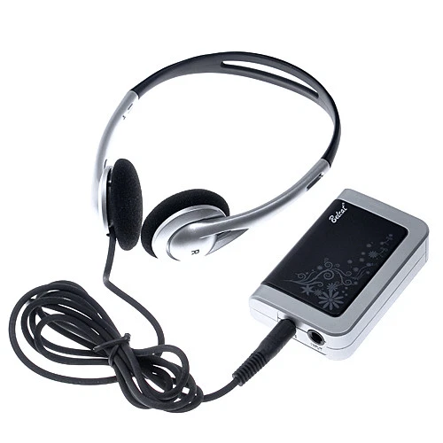 BLACK GUITAR HEADPHONE Mini Pocket Amplifier with Distortion and Clean