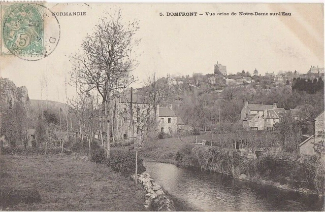 CPA 61 Argentine Tinchebray DOMFRONT View taken by NOTRE-DAME-SUR-L'EAU Landscape1903