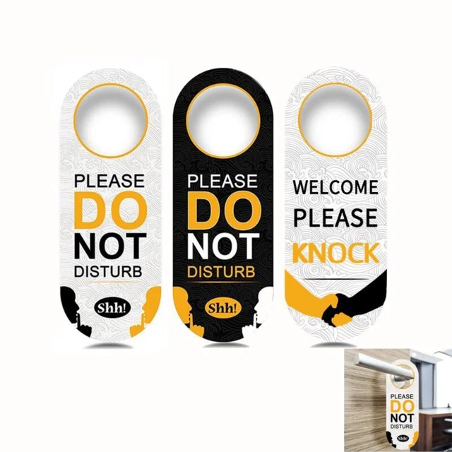 DOUBLE SIDED MEETING Label Please Do Not Disturb Door Hanger Door Sign ...
