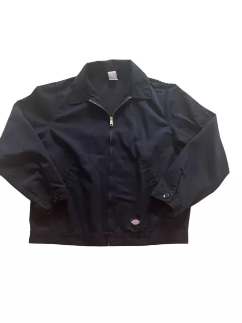 Dickies Eisenhower Unlined Jacket Black Full Zip Men’s Medium