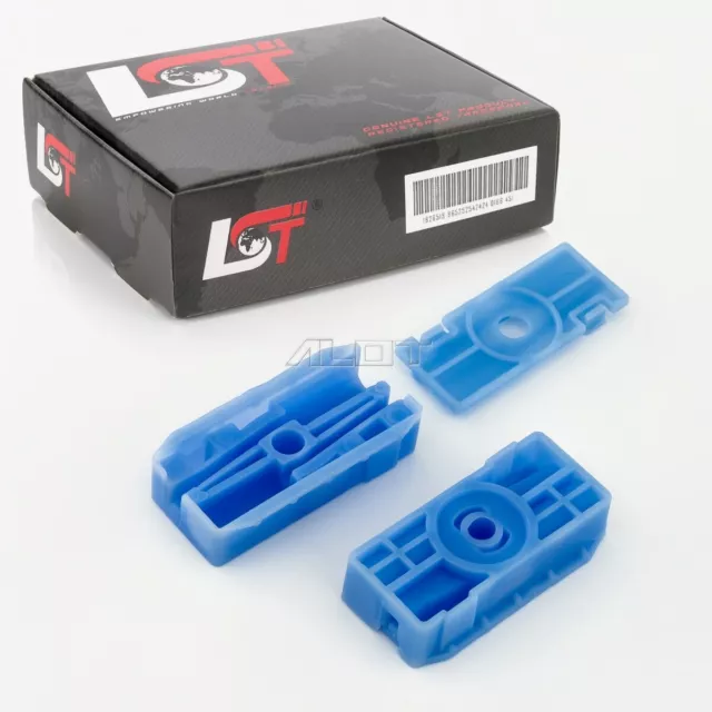 2x Elevalunas Juego de Reparación Deslizadores Kit Hl Hr para audi A4 B6 B7