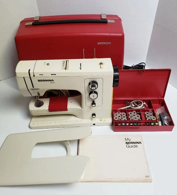 BERNINA 830 RECORD Electronic Sewing Machine w/ Case, Manual, Table
