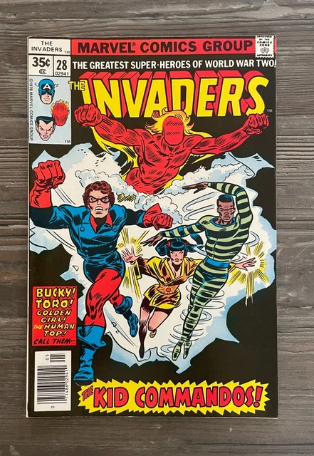 VINTAGE MARVEL COMICS Group The Invaders, The Kid Commandos Issue #28 ...