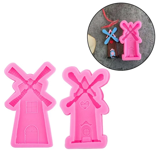 Moule Rotatif En Silicone Forme Moulin à Vent Pour Résine Époxy - Création De Bougeoirs Et Décorations