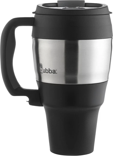 34 Oz Insulated Travel Mug Stainless Steel Thermal Coffee Cup Handle Black USA 8