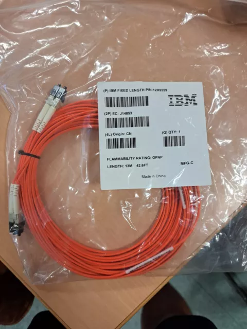 13m LWL LC lc Patchkabel Duplex OM2 50/125 Glasfaser Lichtwellenleiter orange