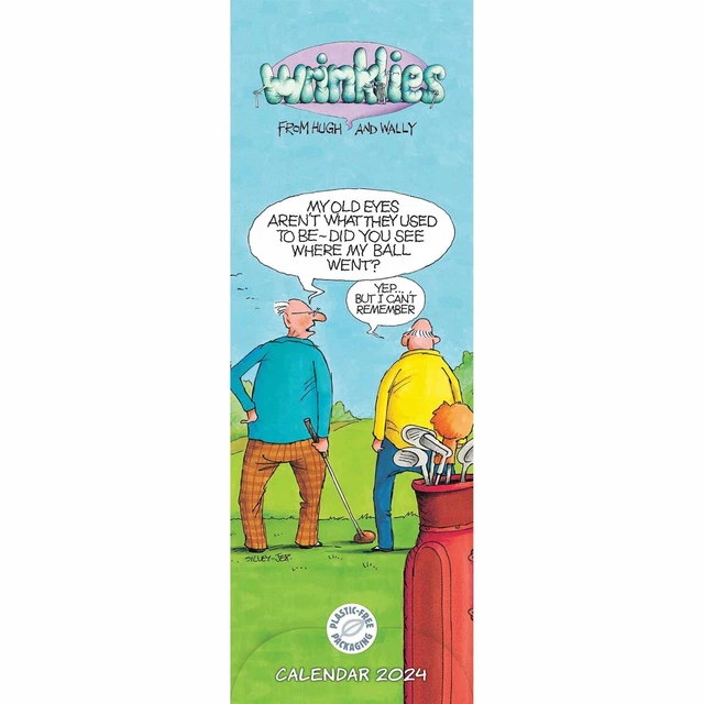 WRINKLIES SLIM CALENDAR Planner Month to View 2024 £9.99 PicClick UK