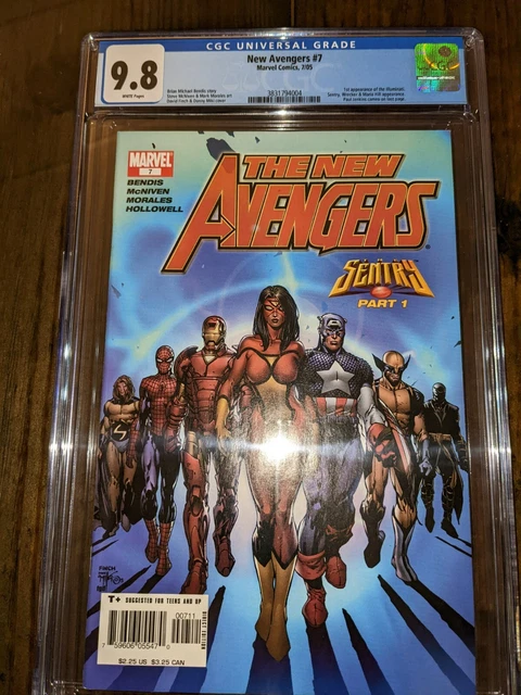 NEW AVENGERS #7 CGC 9.8 WHITE (2005)1st Appearance of the Marvel Illuminati MCU