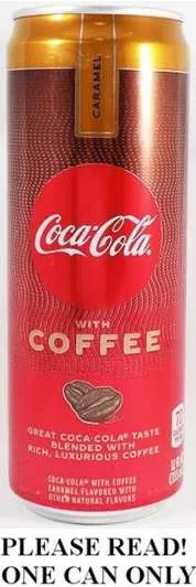 Coca-Cola Con Caramello Caffè Nuovo Completo 355ml Alto Premium Can USA 2021