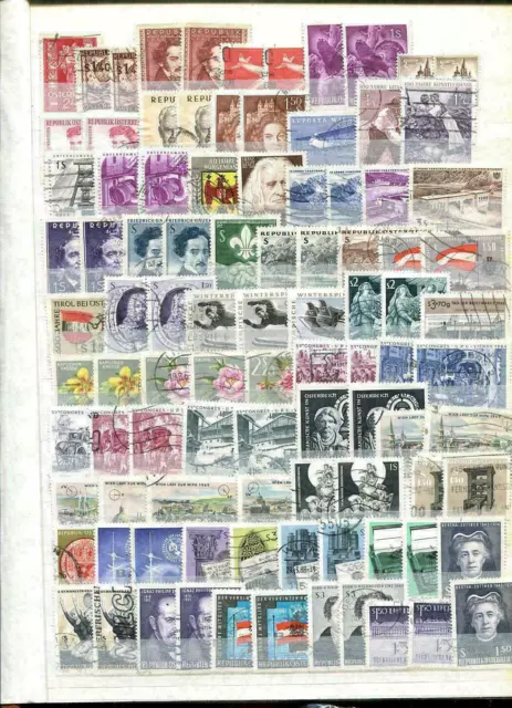 Österreich Lagerbuch 1945 - 1990 gest. ca. 1270 Marken