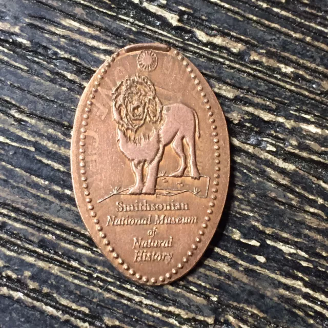 Smithsonian Lion Copper Elongated pressed smashed penny B533