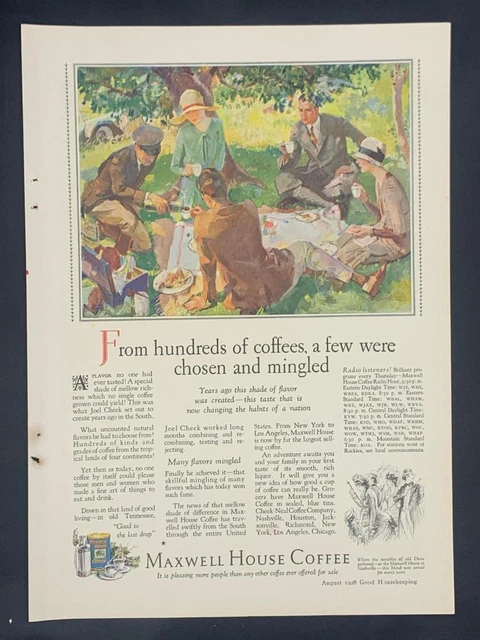 Magazine Ad - 1928 - Maxwell House Coffee