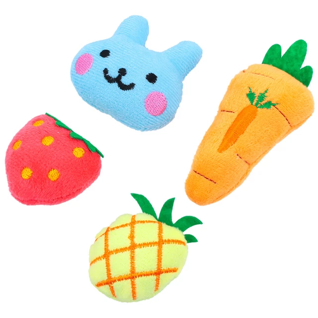 4 Pcs Cat Chew Toy Dolls Plush Cat Teaser Cat Toy Catnip Toys Indoor Cats Pet