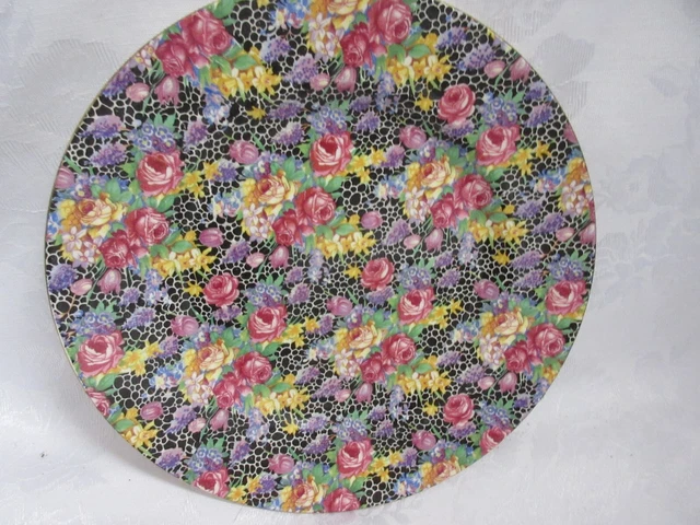 Royal Winton "HAZEL" Grimwades Rose Chintz 8.25" Plate, Excellent!