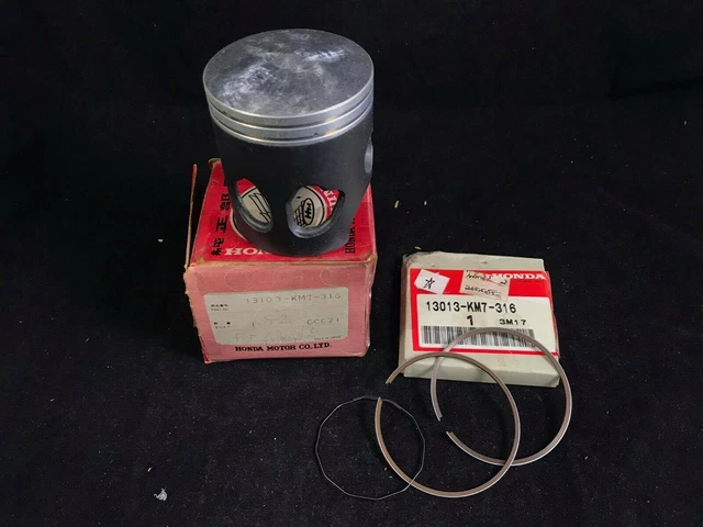 HONDA HX135 FIGHTER PISTON (0.50)+RING(0.50) NOS JAPON 13103-km7-316 /58.50MM.