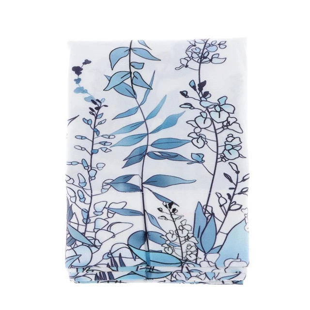 1 Pcs Polyester Blue Curtain Valance 54 X 18 Inch Floral Valance  Bathroom