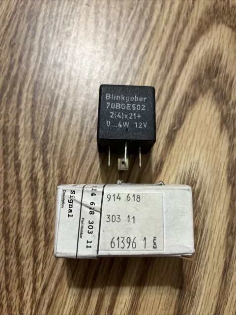Vintage Porsche Turn Signal Relay, 914 618 303 11