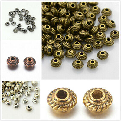 50pc 5mm antique finish metal spacer beads-pls pick a color