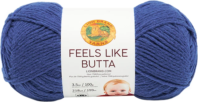 Lion Brand Feels Like Butta Yarn-Royal Blue -215-109