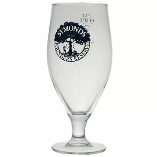 Personalised Symonds Cider Founders Reserve Glass Chalice Engraved Gift