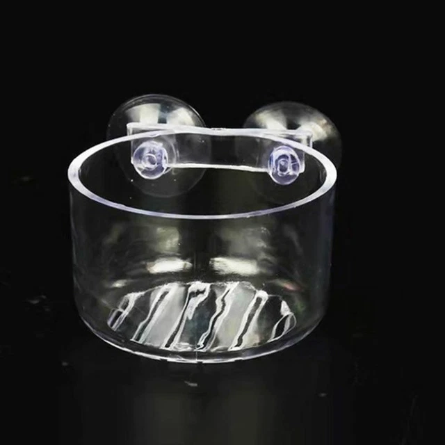 1x Pot For Hanging Aquarium Decoration Crystal Acrylic Polka Pot For Fish Tank